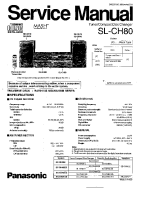 Technics - SLCH-80 - Service manual 